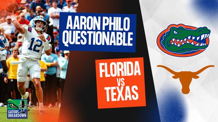 Aaron Philo QUESTIONABLE vs. Texas: Can Florida Pull Off the Upset? Gators vs Longhorns PREVIEW