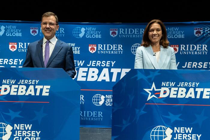 New Jersey Republican Tom Kean Jr. and Democrat Rebecca Bennett clash ...