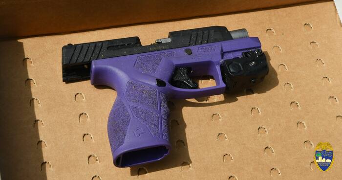 JSO releases images of gun woman accused of firing at officers before fatal shooting, patrol car door damage
