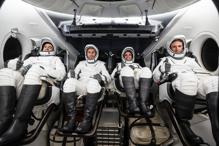 NASA’s SpaceX Crew-13 astronauts arrive at Kennedy Space Center