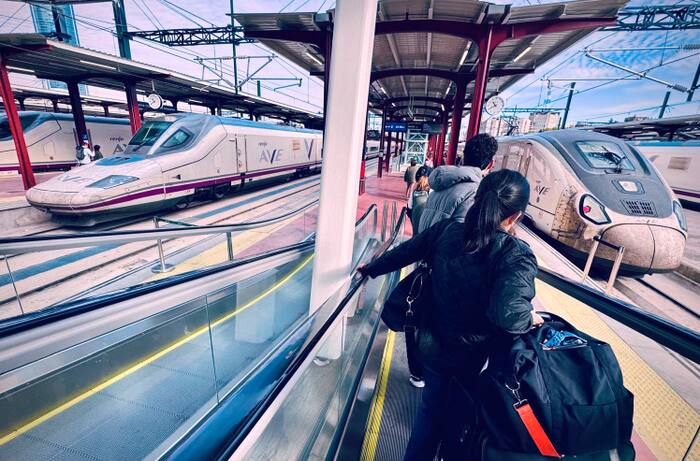 On board a Spanish high-speed train in the aftermath of the system's ...