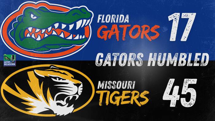 The Gators are HUMBLED as Missouri BLOWS OUT Florida 45-17