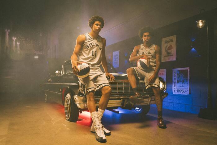 Spurs unveil ABA throwback uniforms, court to mark 50 years since NBA merger
