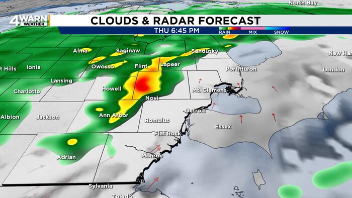 Soggy pattern moves into Metro Detroit into the end of the week