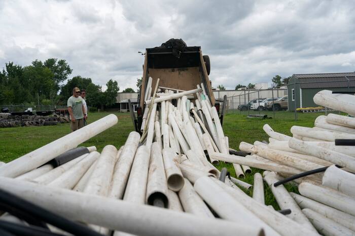 PVC pipes swept away by Hurricane Helene flooding still dominate ...