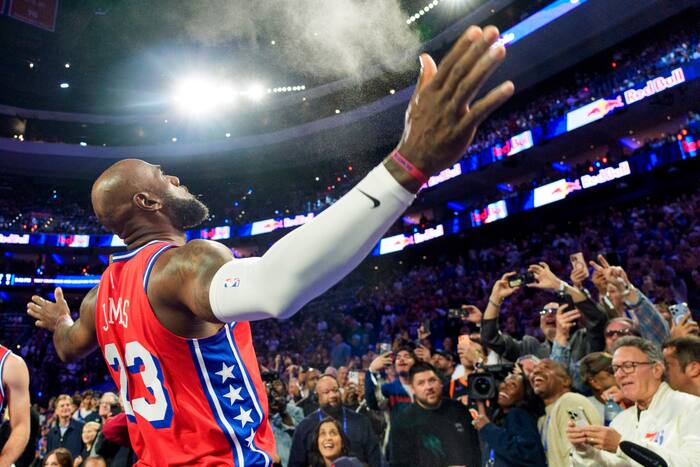 LeBron James is 41 and feeling young in Philly. He had his best game yet with the 76ers