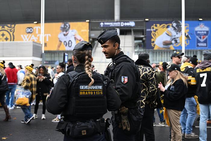 Good mood among fans attending the first NFL game in Paris, a day after ...