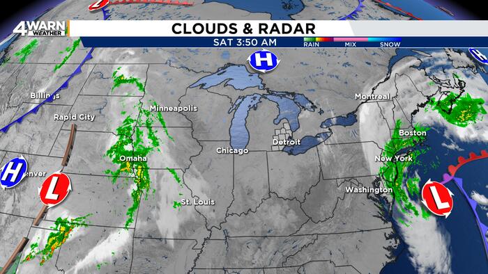 Sunshine and seasonable temperatures this weekend in Metro Detroit