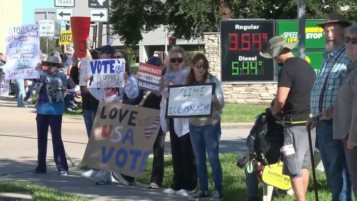 ‘No Kings’ rallies draw demonstrators across Houston area ahead of ...