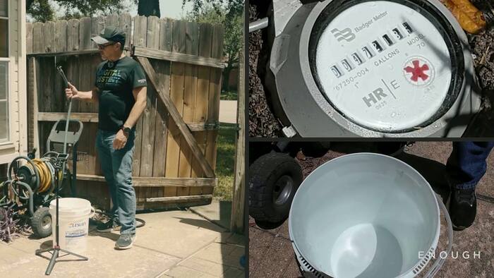 Houston water meter logs 22 gallons after just 5 used