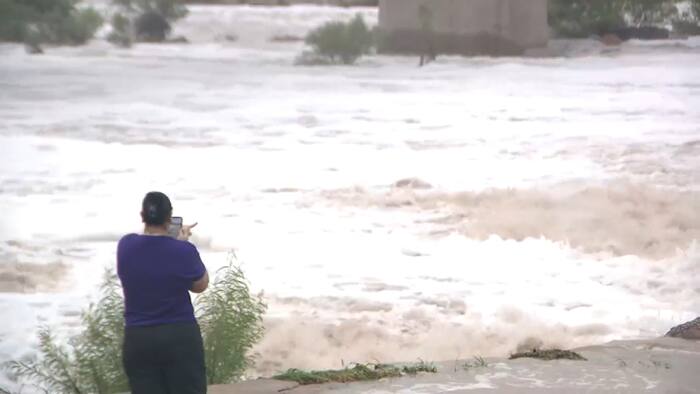 Llano River reached flood levels Thursday night into Friday morning