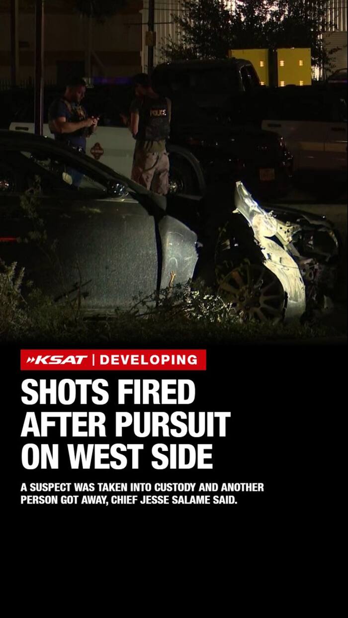 Shots fired after pursuit on West side of San Antonio