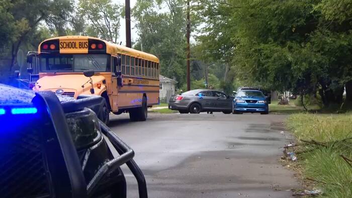 Child hit by car after getting off school bus on Detroit’s west side