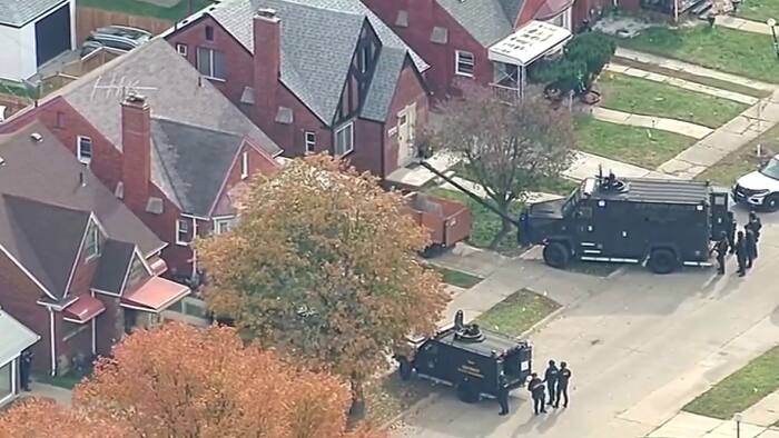 Man dead after exchange of gunfire with police following hours-long ...
