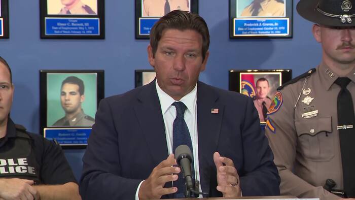 Full press conference with Gov. DeSantis, FHP, FDLE