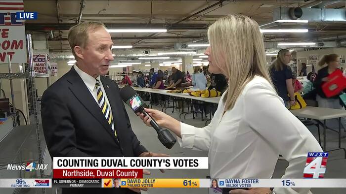 Duval County Supervisor of Elections Jerry Holland talks vote count ...