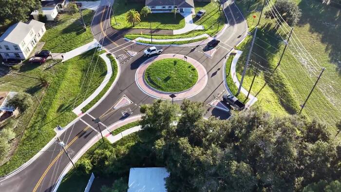 Mount Dora neighbors say Bay Road roundabout sends headlights into ...