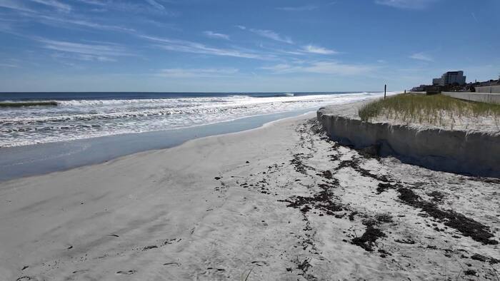 King tides carve sand cliffs into Volusia County’s newly renourished ...