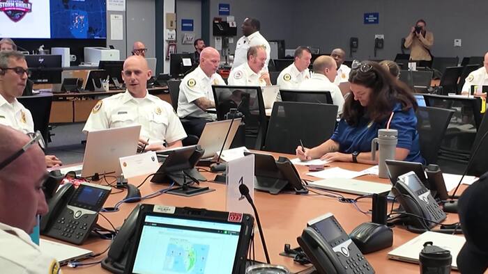 Orlando firefighters run hurricane-readiness drill in preparation for ...