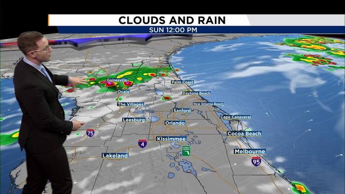 Scattered storms for Sunday Funday