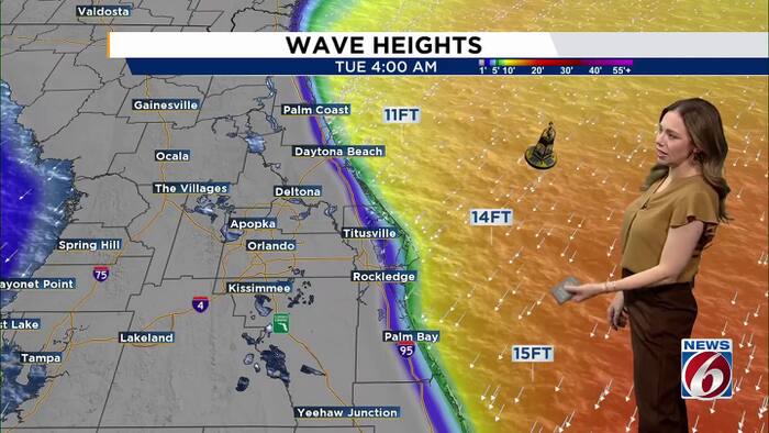 Gusty winds, king tides bring rough surf and flooding to Central Florida
