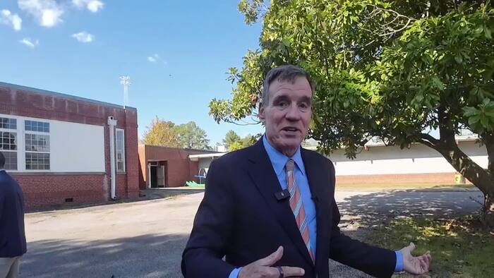 Sen. Warner presents $1 million check to help turn former school ...