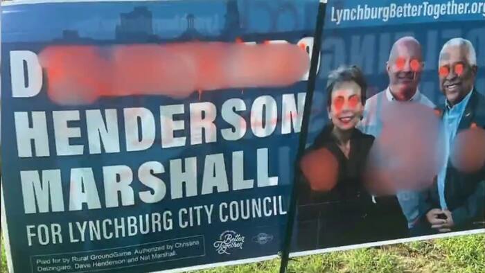 Lynchburg City Council candidates speak out after campaign sign vandalized with antisemitic imagery