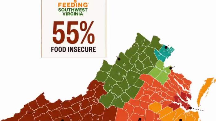 Southwest Virginia reports the highest rate of food insecurity in the commonwealth