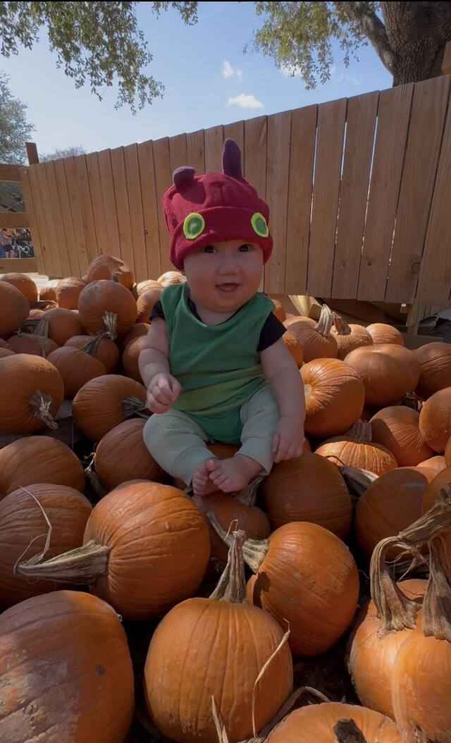 Mylo The Hungry Caterpillar 🐛 had a great time at the Devine Acres Pumpkin Patch