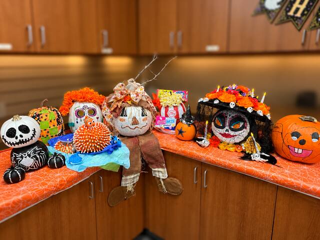 FirstDay Foundation employees are getting into the Halloween spirit with a week of festivities, including a pumpkin decorating contest! 🎃👻 Happy Halloween! 