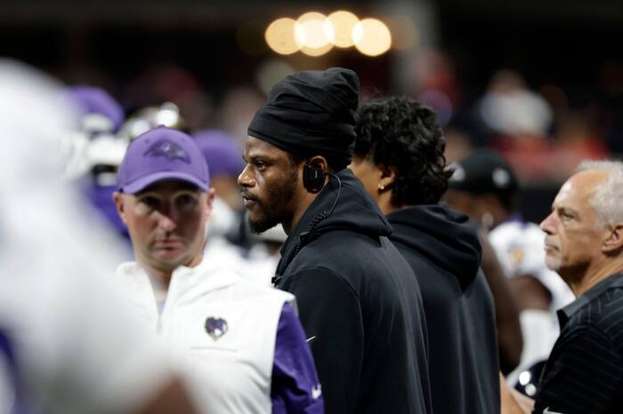 Lamar Jackson out again as Ravens face Browns with Huntley