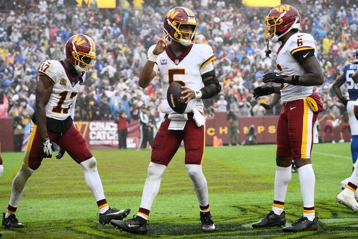 Commanders and Giants play to 27-27 tie after OT mistakes