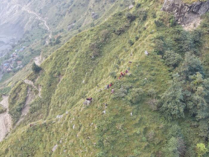 How Nepal Flood Rescuers Reached Cut Off Mountain Villages
