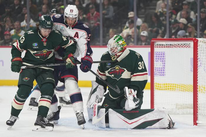 Kaprizov's power-play goal lifts Wild past Blue Jackets