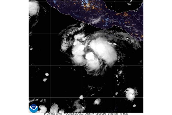 Trudy strengthens to hurricane approaching Mexico's coast