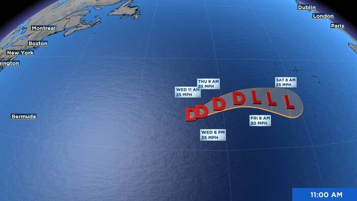 Hanna Becomes A Remnant Low Pressure Area