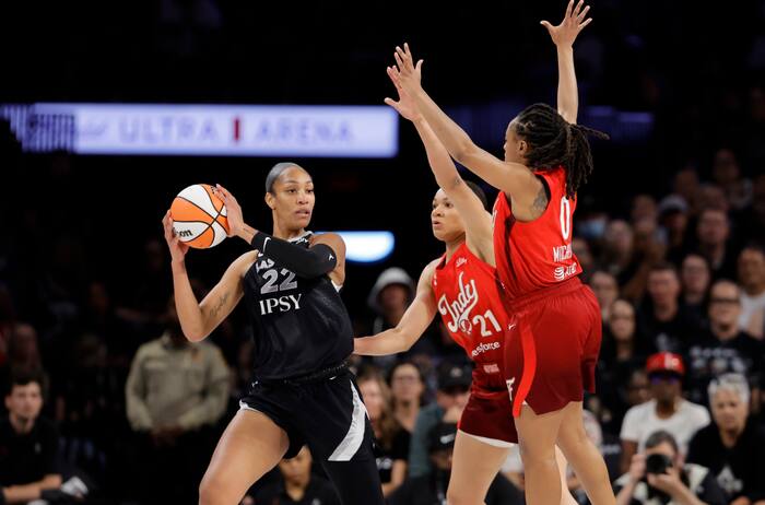 A'ja Wilson scores 36 as Aces beat Fever in Game 3