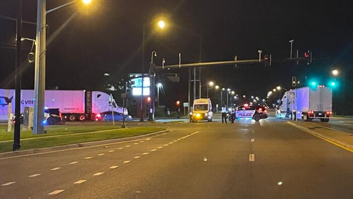 Semi-truck crashes into pedestrian in Ocala, police say