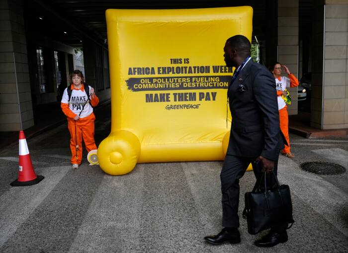 Climate activists picket African Energy Week over fossil fuel plans