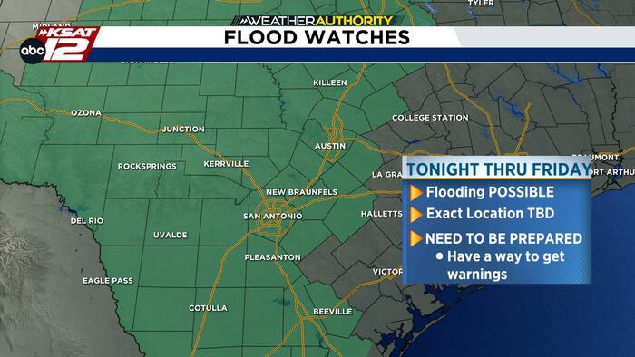 FLOOD WATCH in effect tonight through Friday