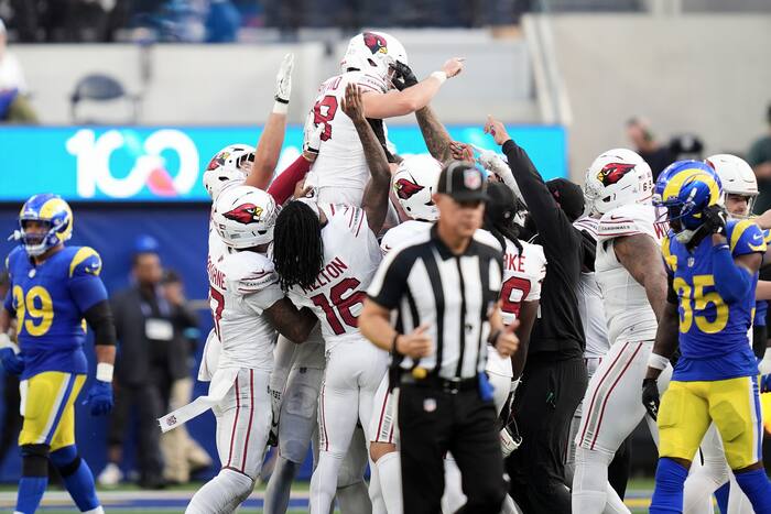 Cardinals beat Rams 18-16 on Ryland's final field goal