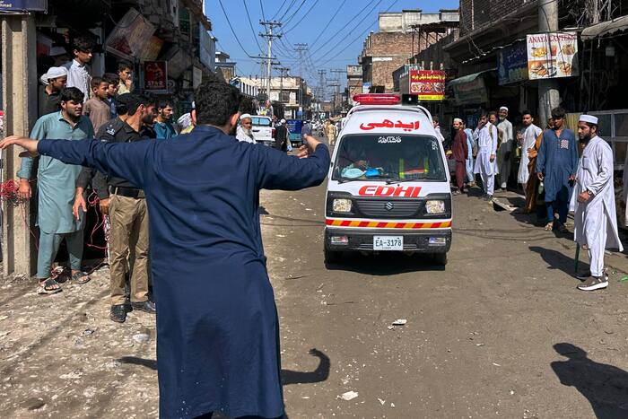 School roof collapses in Pakistan, killing at least 18