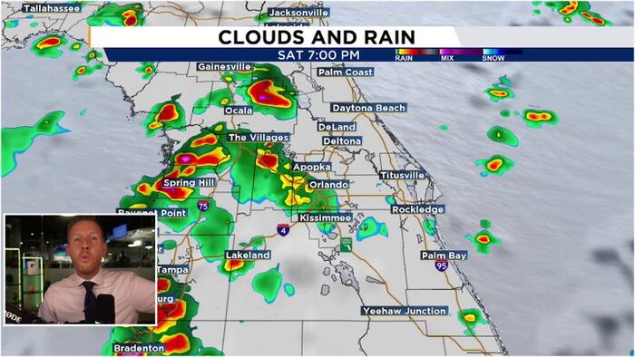Showers and storms expected through next week