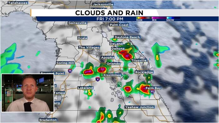 Rain chances rise Friday as front nears Central Florida