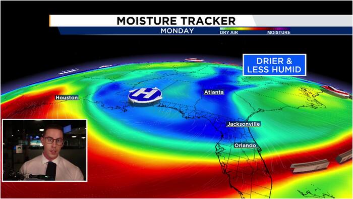 Dry air and sunshine returns to Central Florida!