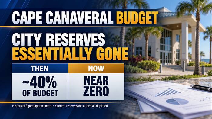 Cape Canaveral facing $4 million budget shortfall as reserves run dry