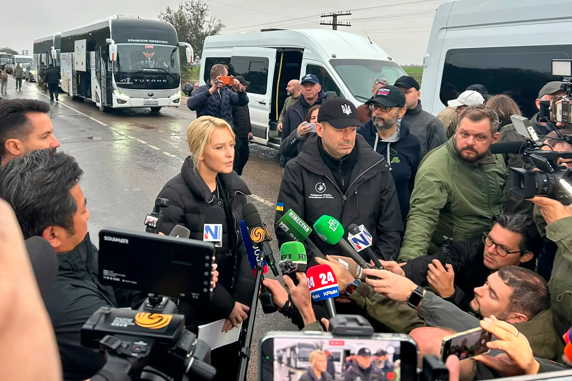 Civilians Evacuated From War-Ravaged Oleshky Arrive in Belarus on Their Way to Ukraine