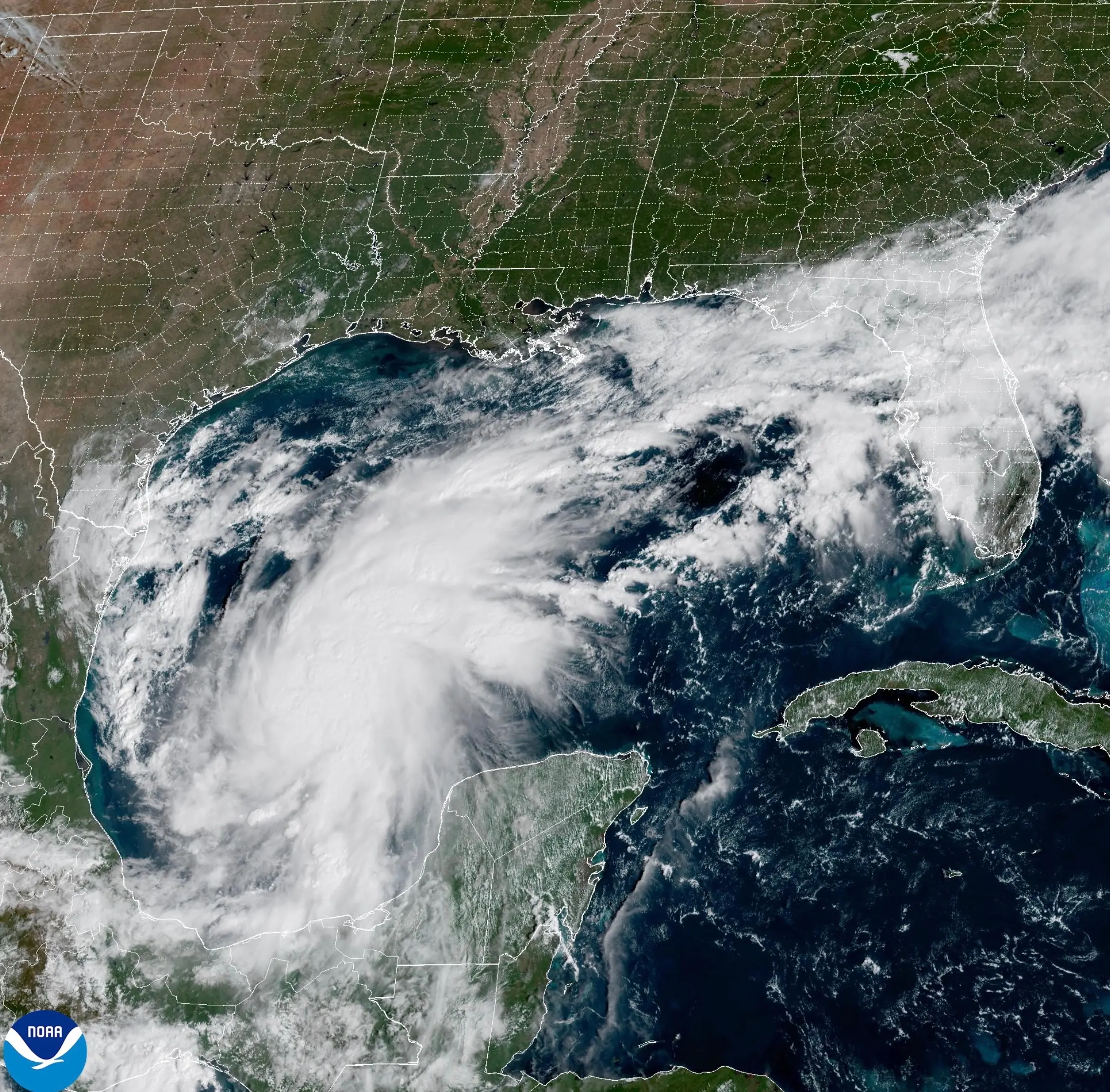 Isaias becomes the first hurricane of the Atlantic season as it surges towards US Gulf Coast