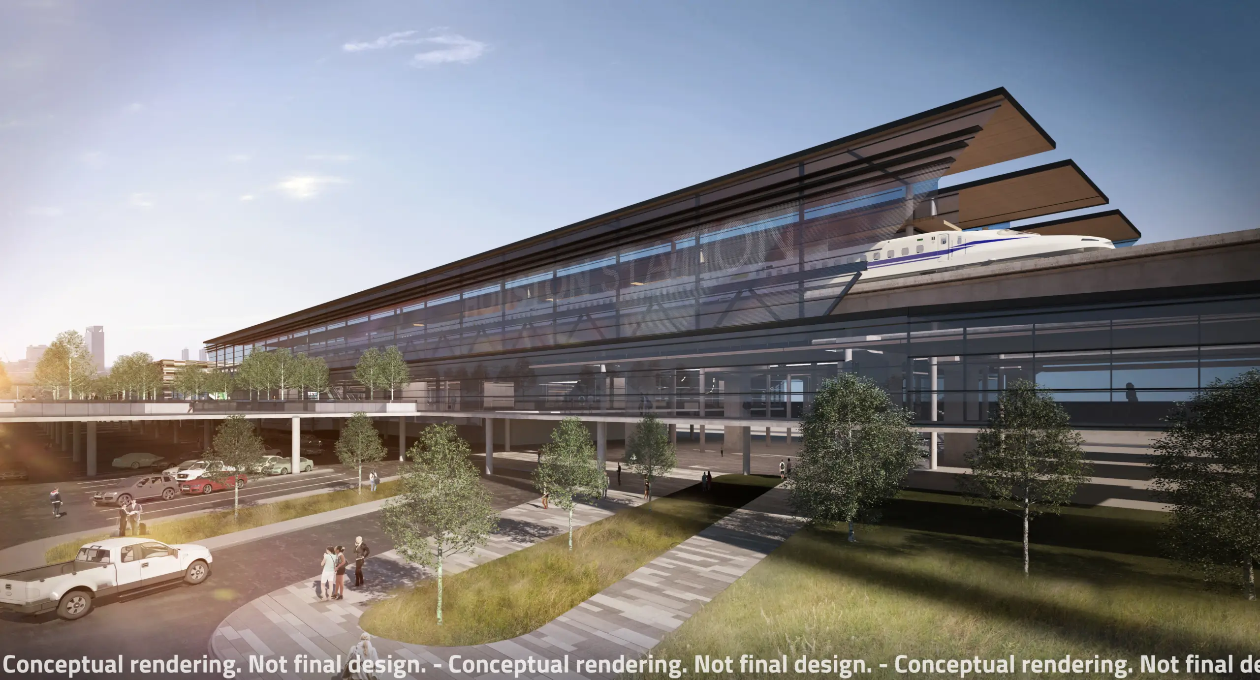 Train In Houston Northwest Mall being demolished to make way for Houston station of ...