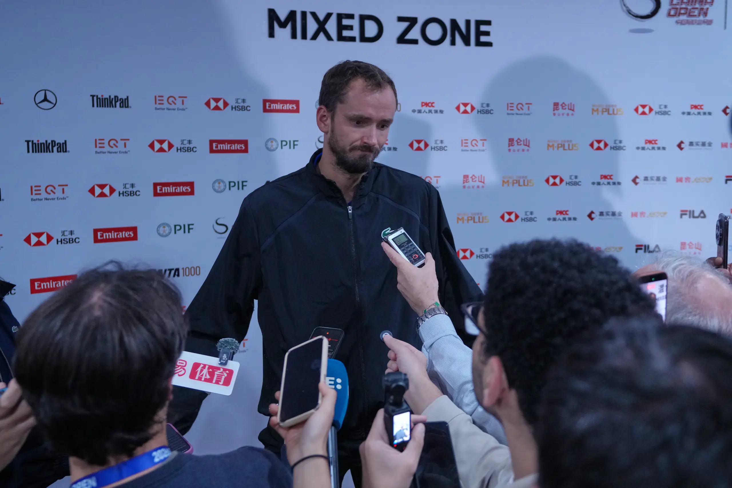 Medvedev advances at Shanghai in his first match since his China Open disqualification
